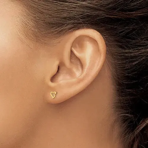 Open Heart Children's Earrings