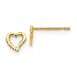 Open Heart Children's Earrings