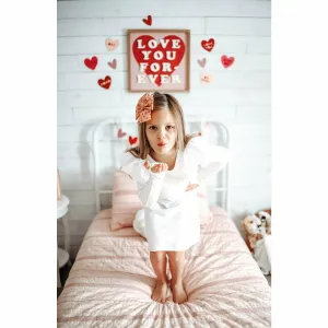 Organic Valentina Dress Long Sleeves Cream