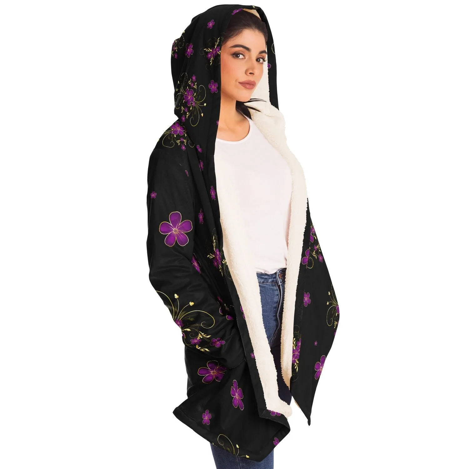 Pink Elegant Floral Cloak - Custom