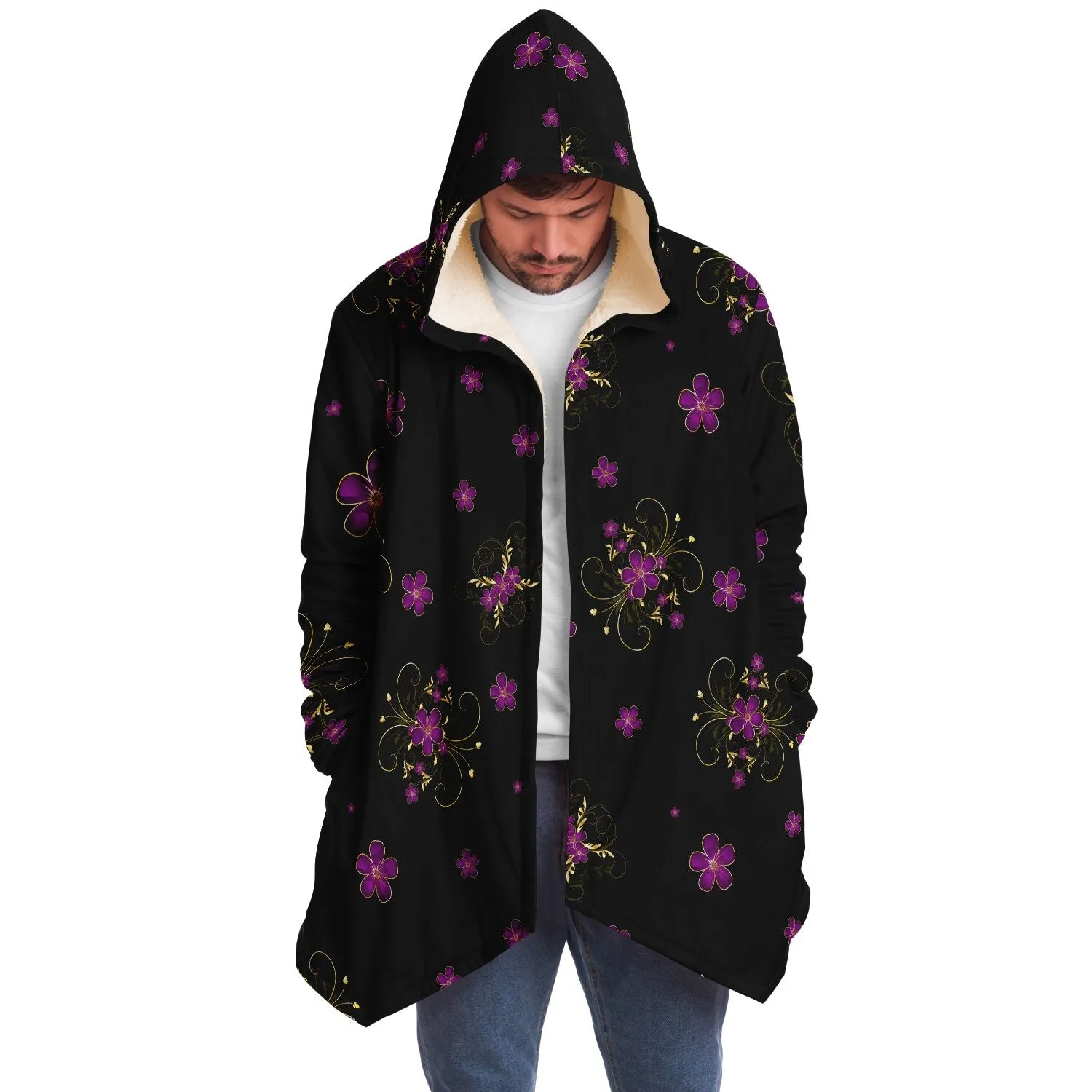 Pink Elegant Floral Cloak - Custom