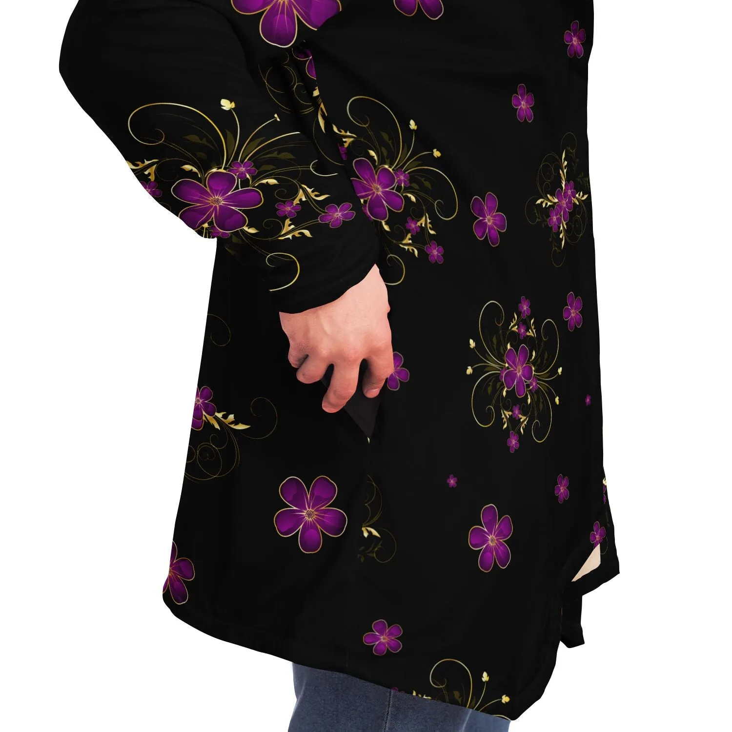 Pink Elegant Floral Cloak - Custom
