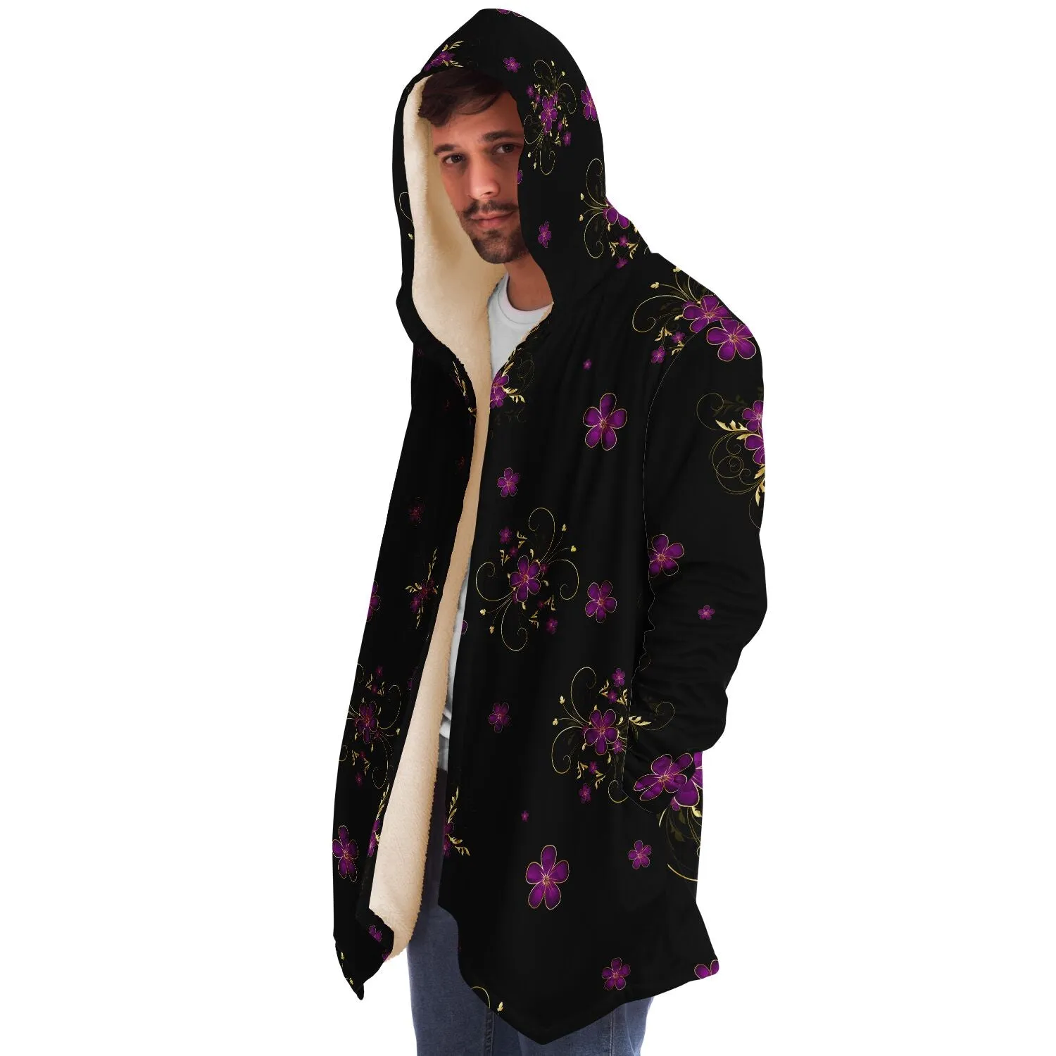 Pink Elegant Floral Cloak - Custom