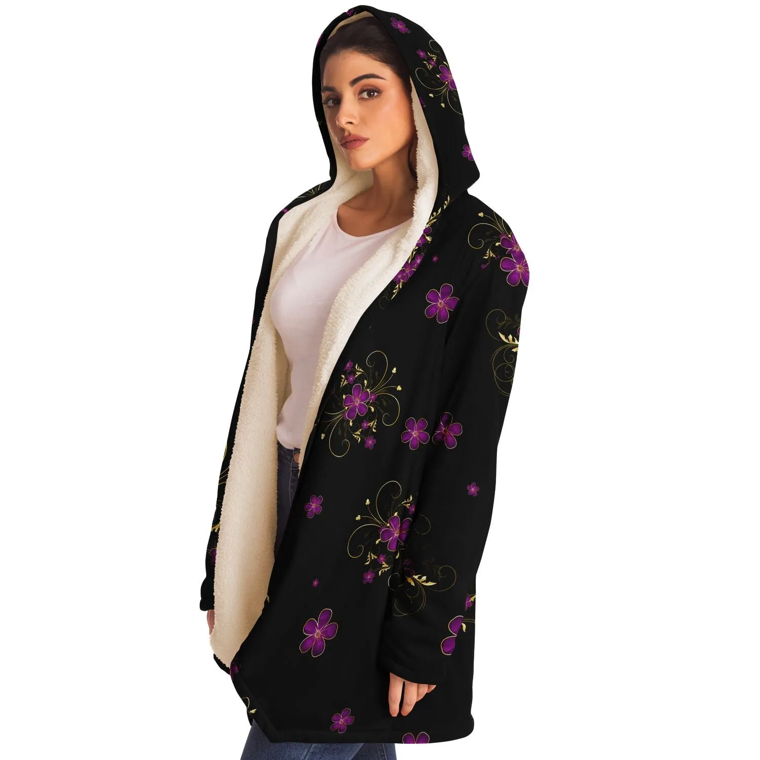 Pink Elegant Floral Cloak - Custom