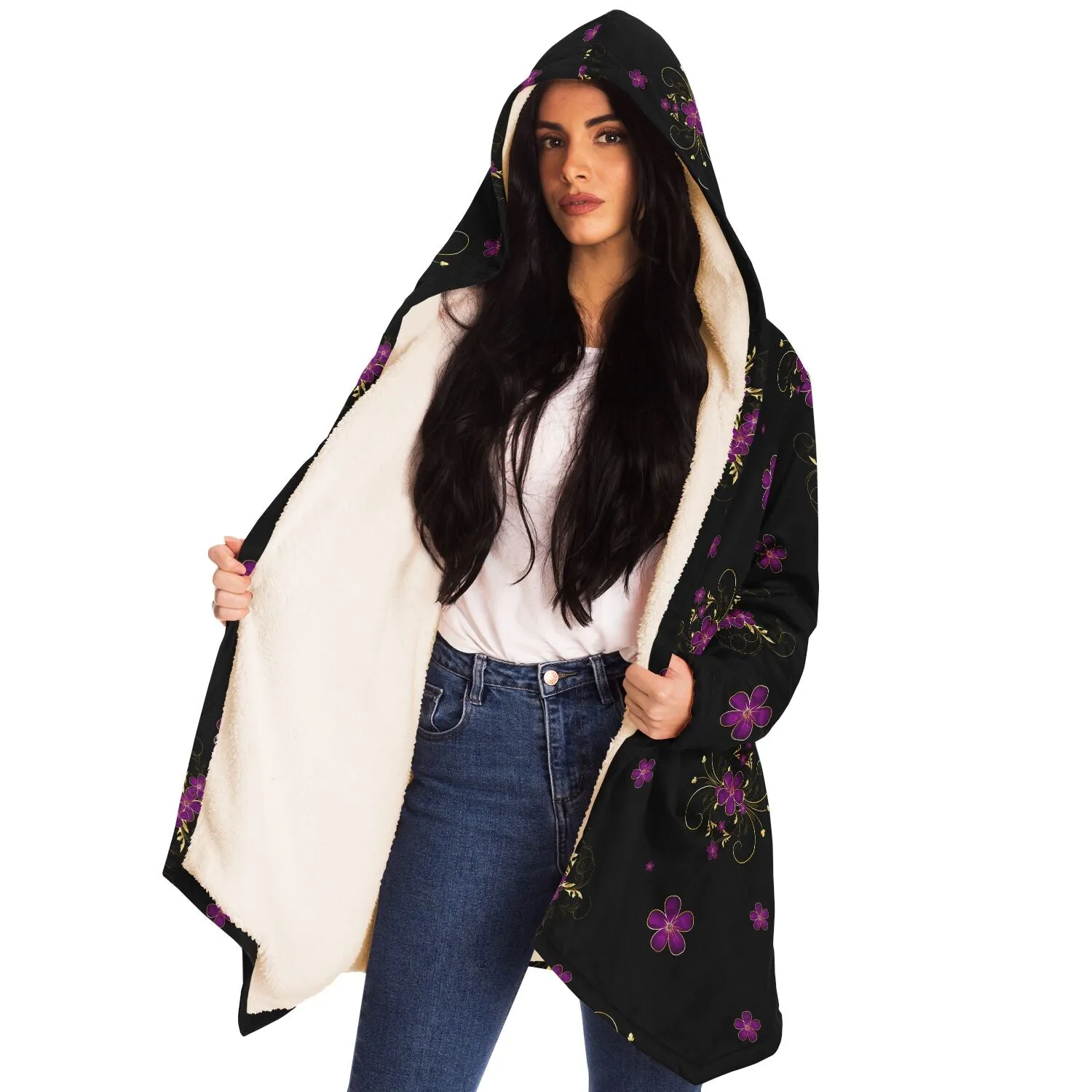 Pink Elegant Floral Cloak - Custom