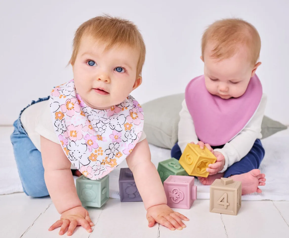 Plum Waterproof Dribble Bib