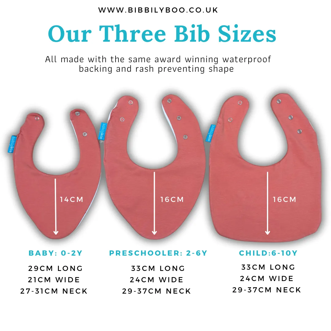 Plum Waterproof Dribble Bib