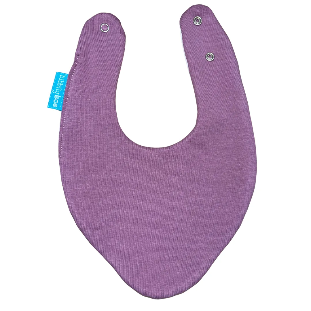 Plum Waterproof Dribble Bib