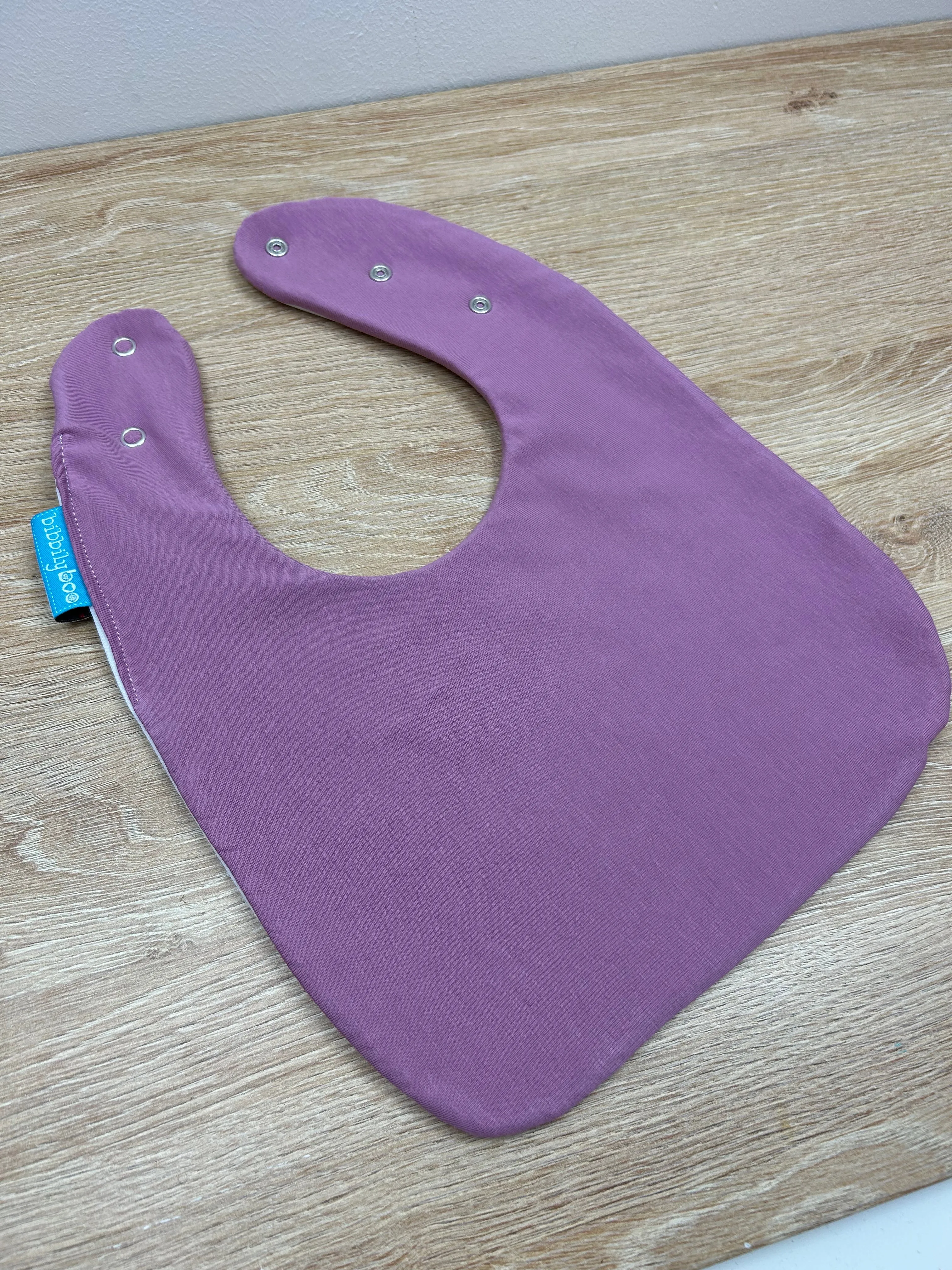 Plum Waterproof Dribble Bib