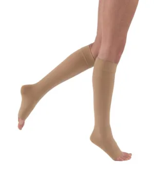 PR/1  JOBST MEDICAL LEG WEAR, UNISEX, KNEE HIGH, 20-30MMHG, SM, BEIGE, OPEN TOE