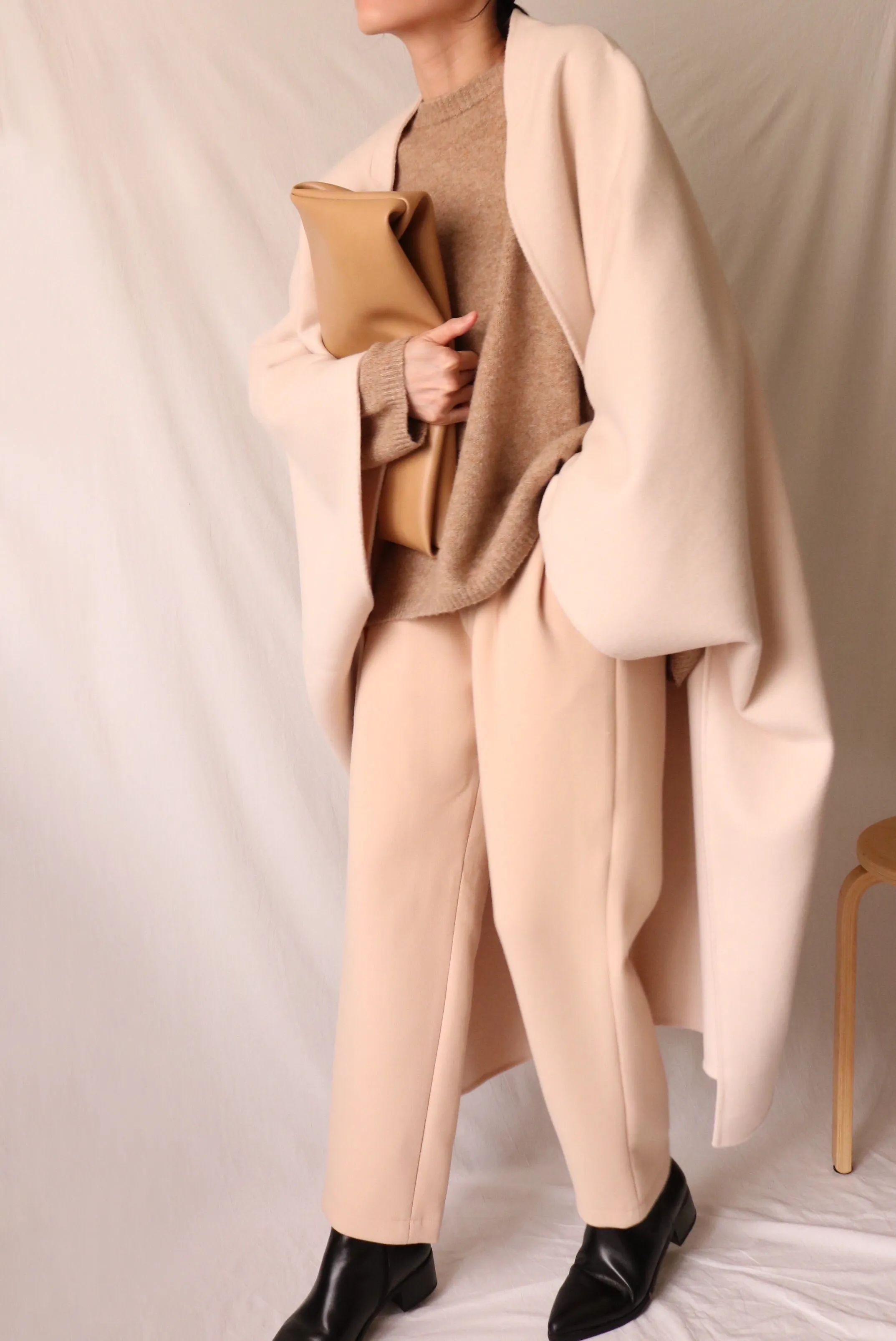 Privé poncho (cropped sleeves)
