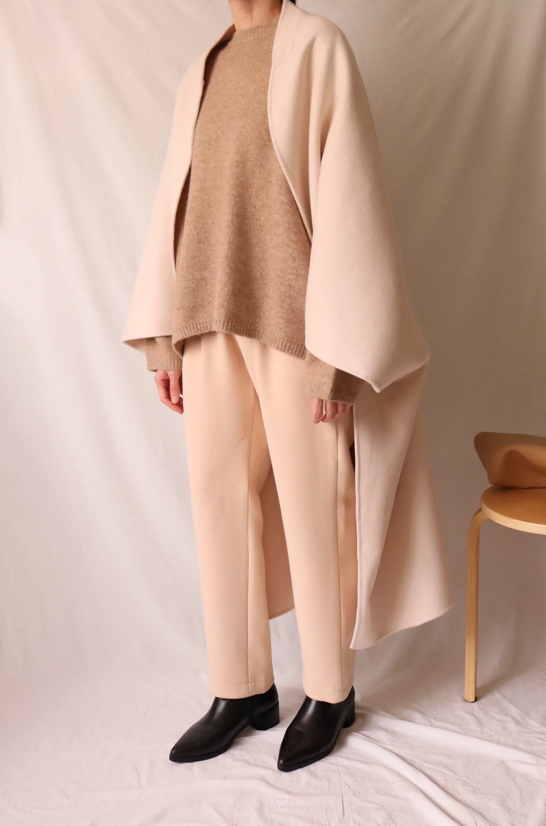 Privé poncho (cropped sleeves)