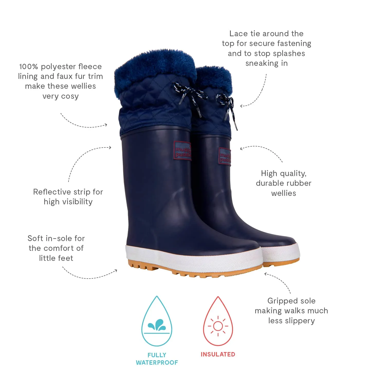 Puddleflex Wellies Blue