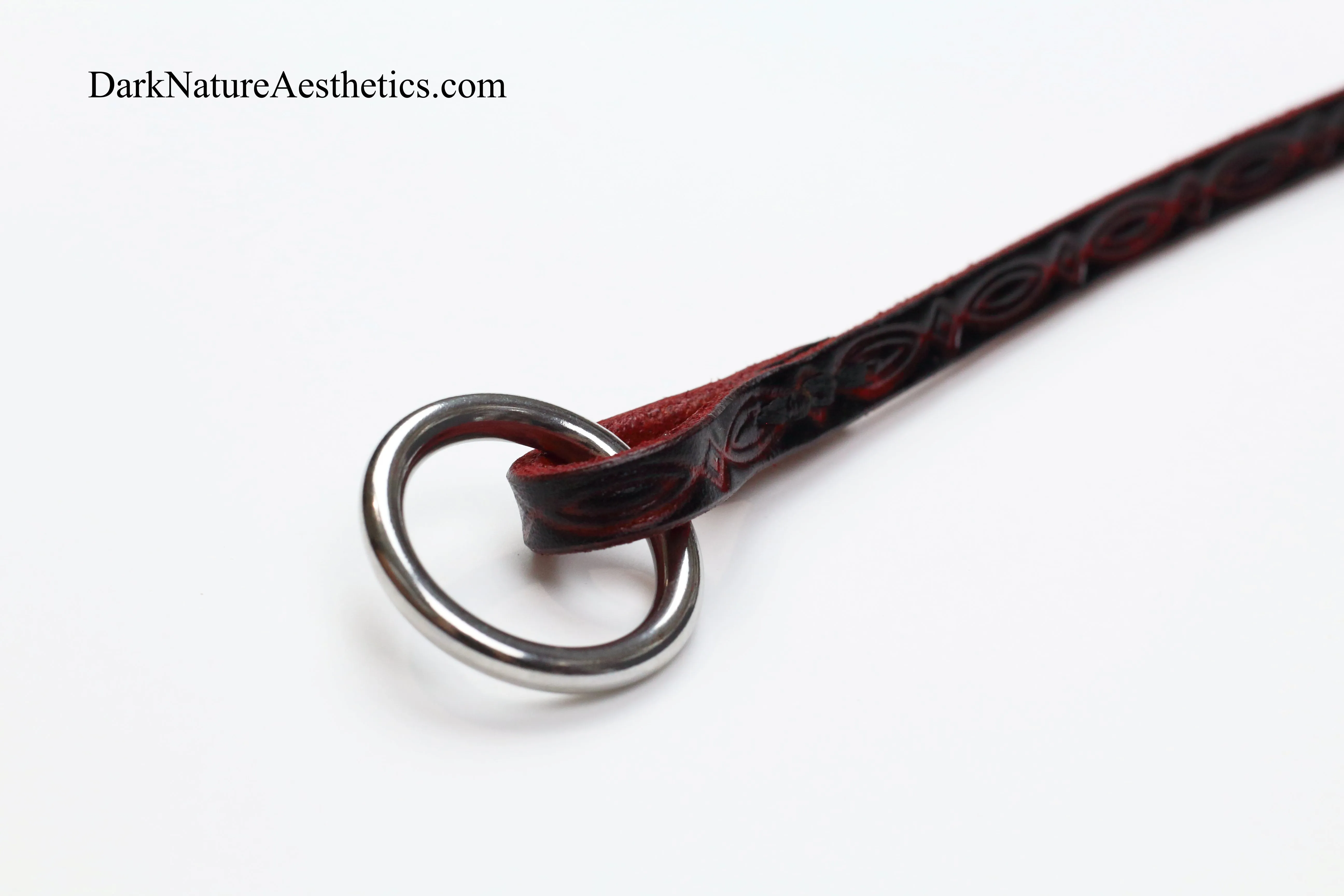 "Thin Red Line" Hanging Choker Necklace