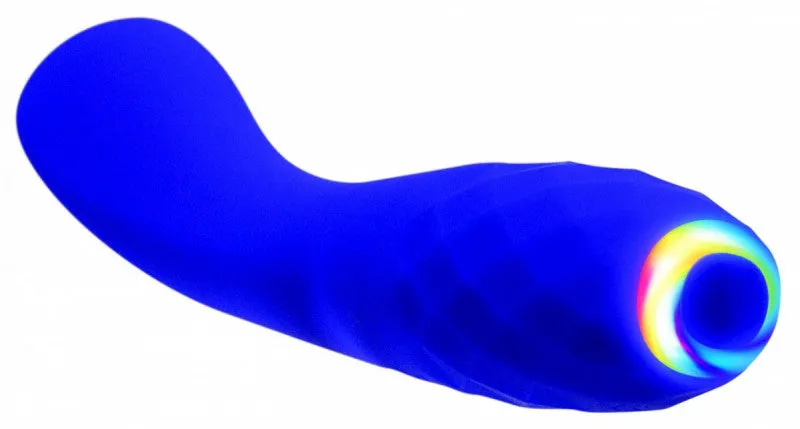 Rainbow G Rechargable Light Up Vibe - Blue