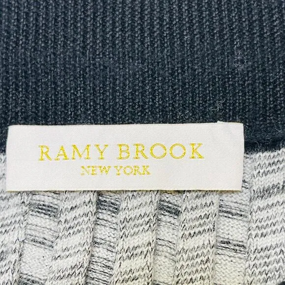 Ramy‎ Brook Womens Size S Pencil Skirt Wool Cotton Knit Striped Stretchy Elastic