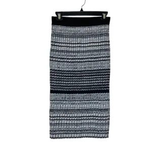 Ramy‎ Brook Womens Size S Pencil Skirt Wool Cotton Knit Striped Stretchy Elastic