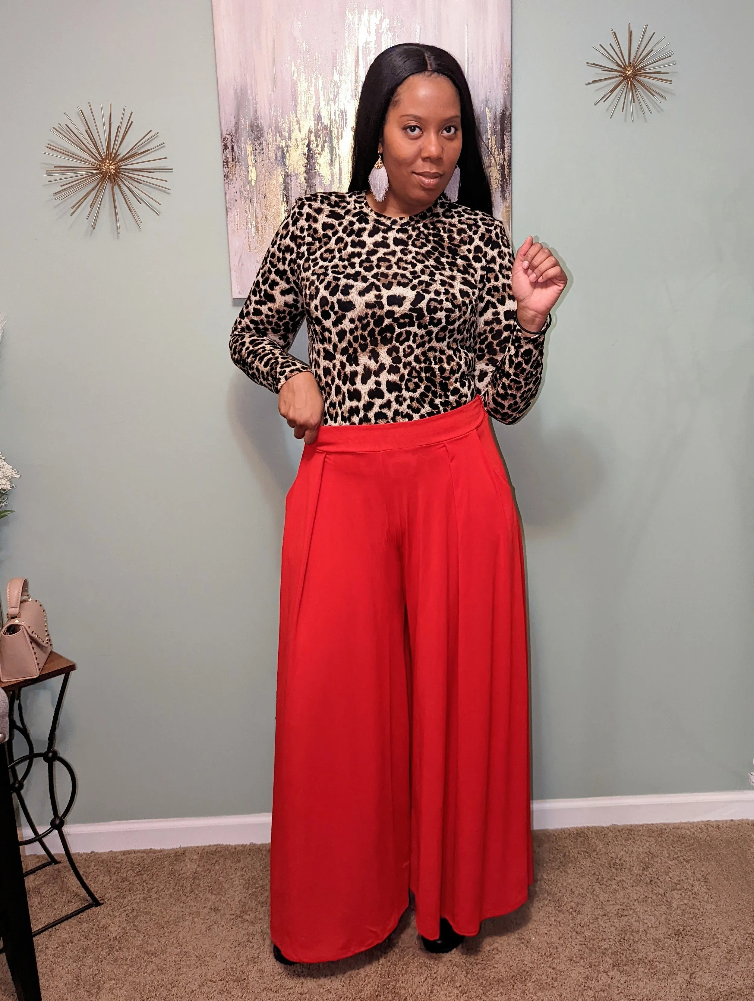 Red Palazzo Pants