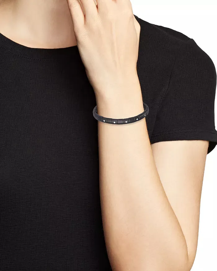 Roberto Demeglio Matte Black Stretch Diamond Bracelet