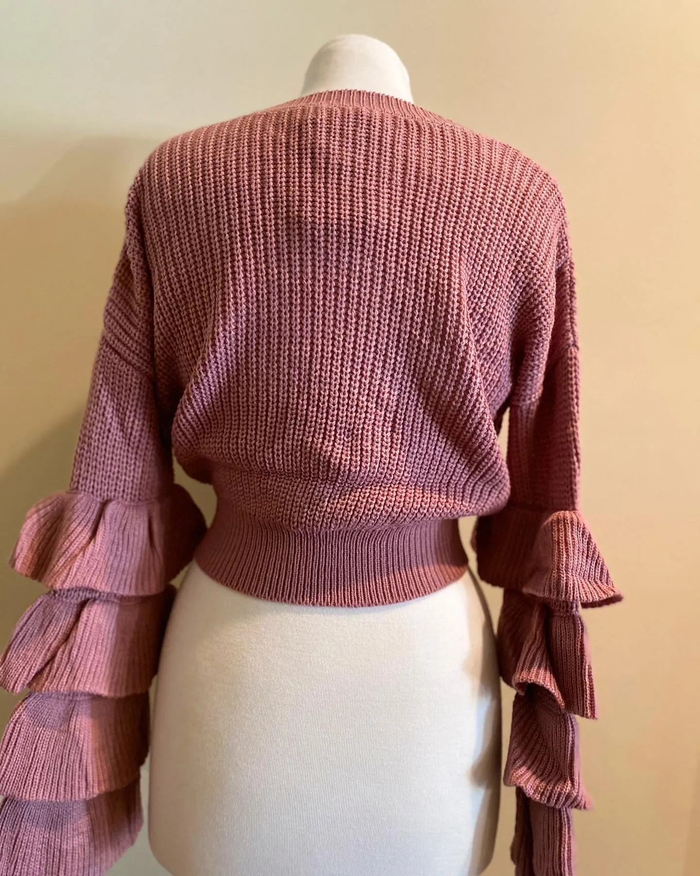 Ruffle Sleeve Sweater