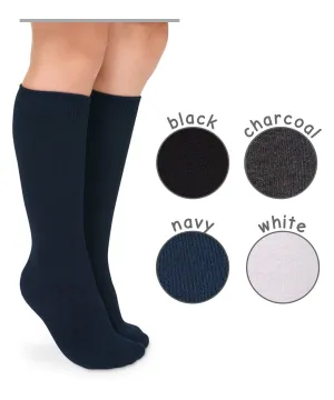 Smooth Toe Cotton Knee High 2pk