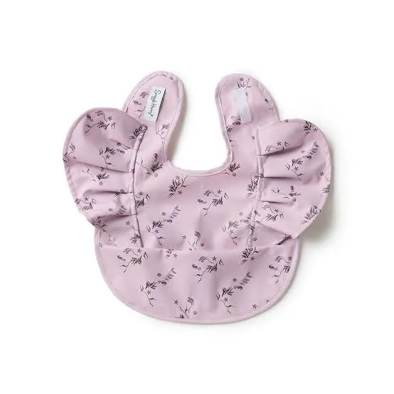 Snuggle Hunny Waterproof Frill Snuggle Bib - Coral