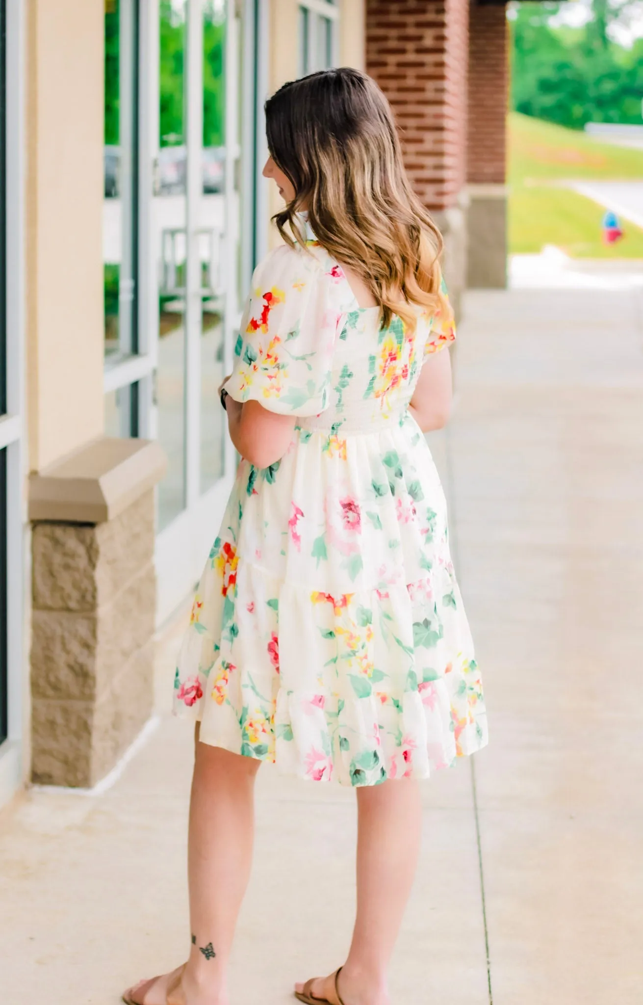 So Fine Floral Smocked Dress