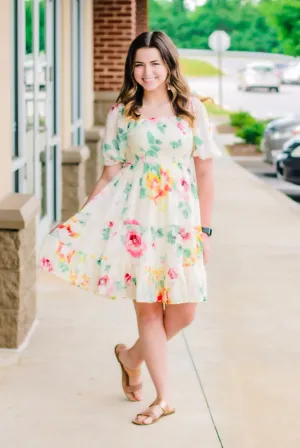 So Fine Floral Smocked Dress