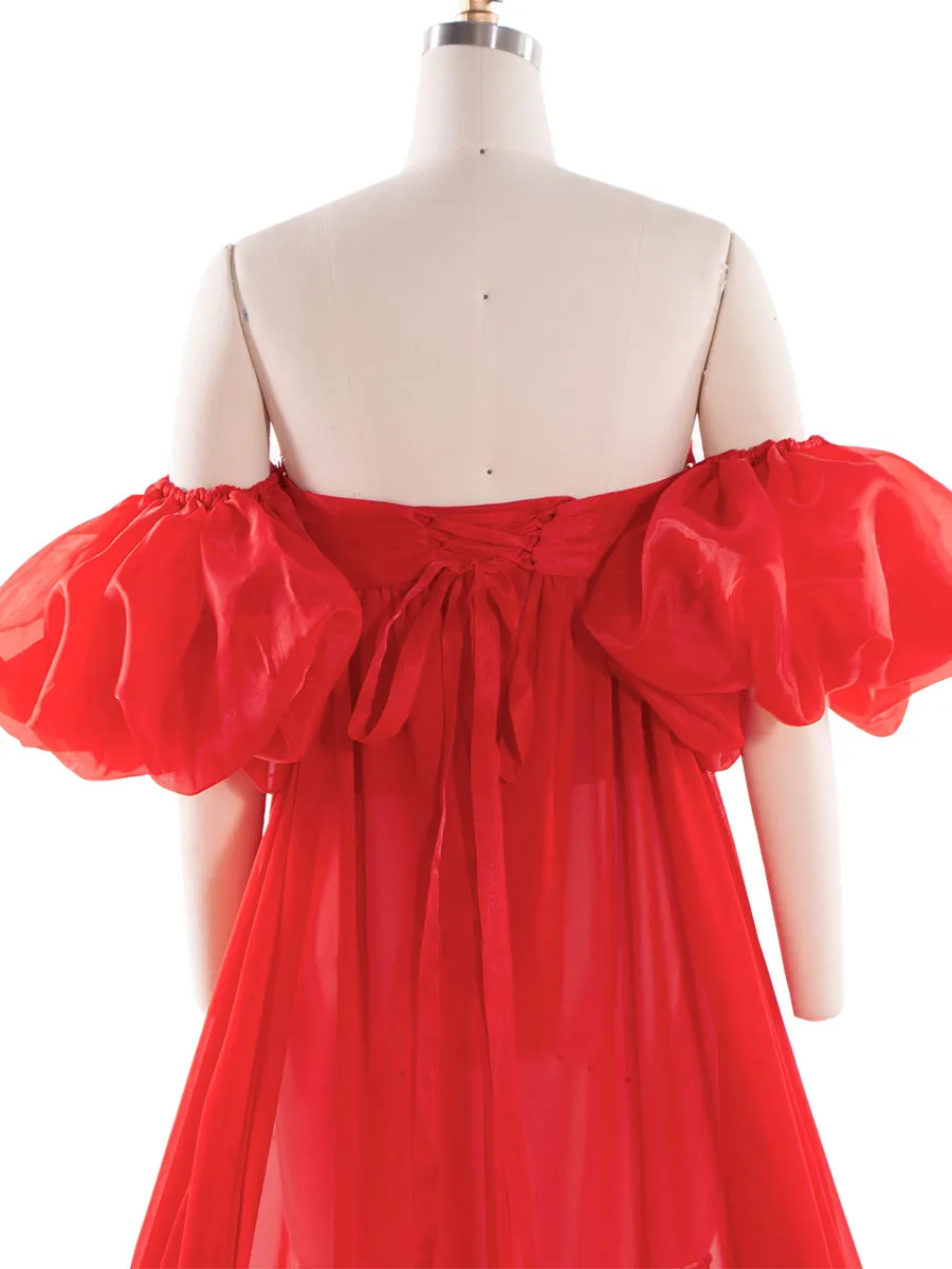 Soft Chiffon Baby Bump Pregnancy Dress for Photoshoot Maternity Baby Shower Dress YW240202