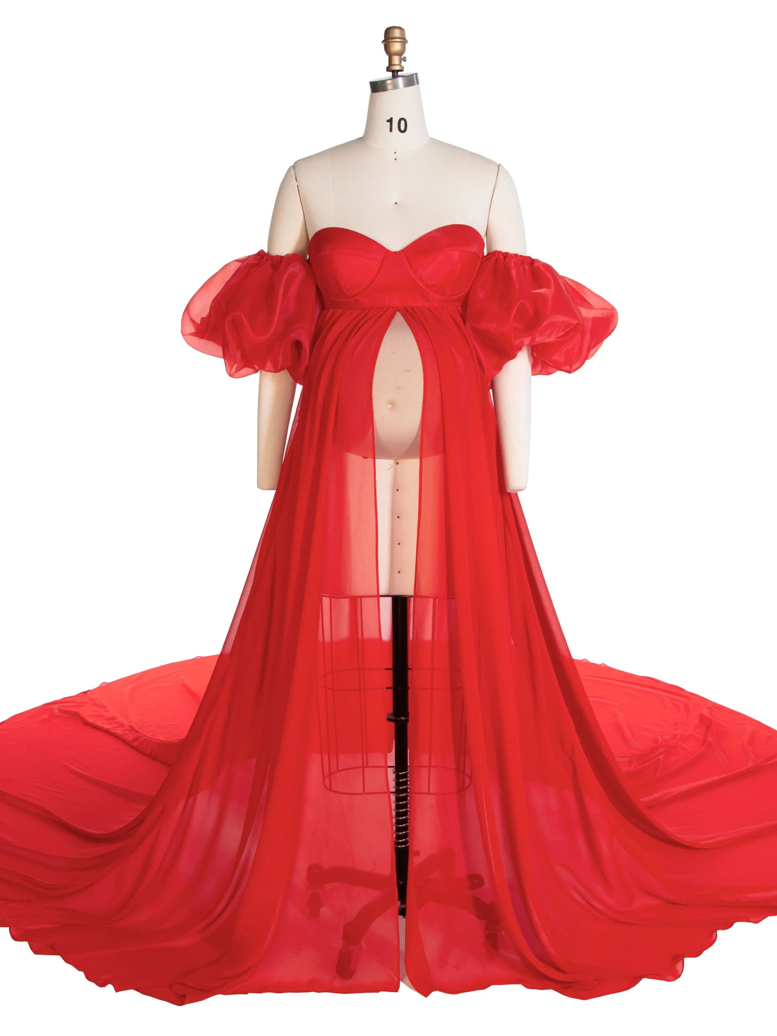 Soft Chiffon Baby Bump Pregnancy Dress for Photoshoot Maternity Baby Shower Dress YW240202