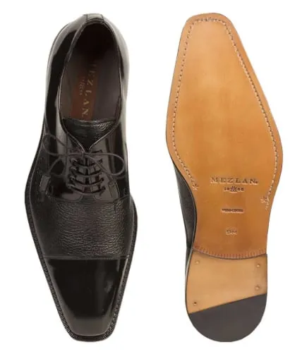 Soka Calfskin/Deerskin Black By Mezlan Made In Spain Brand