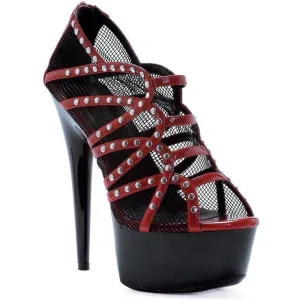 SS-609-CASEY Platform Sandal  | Red Patent