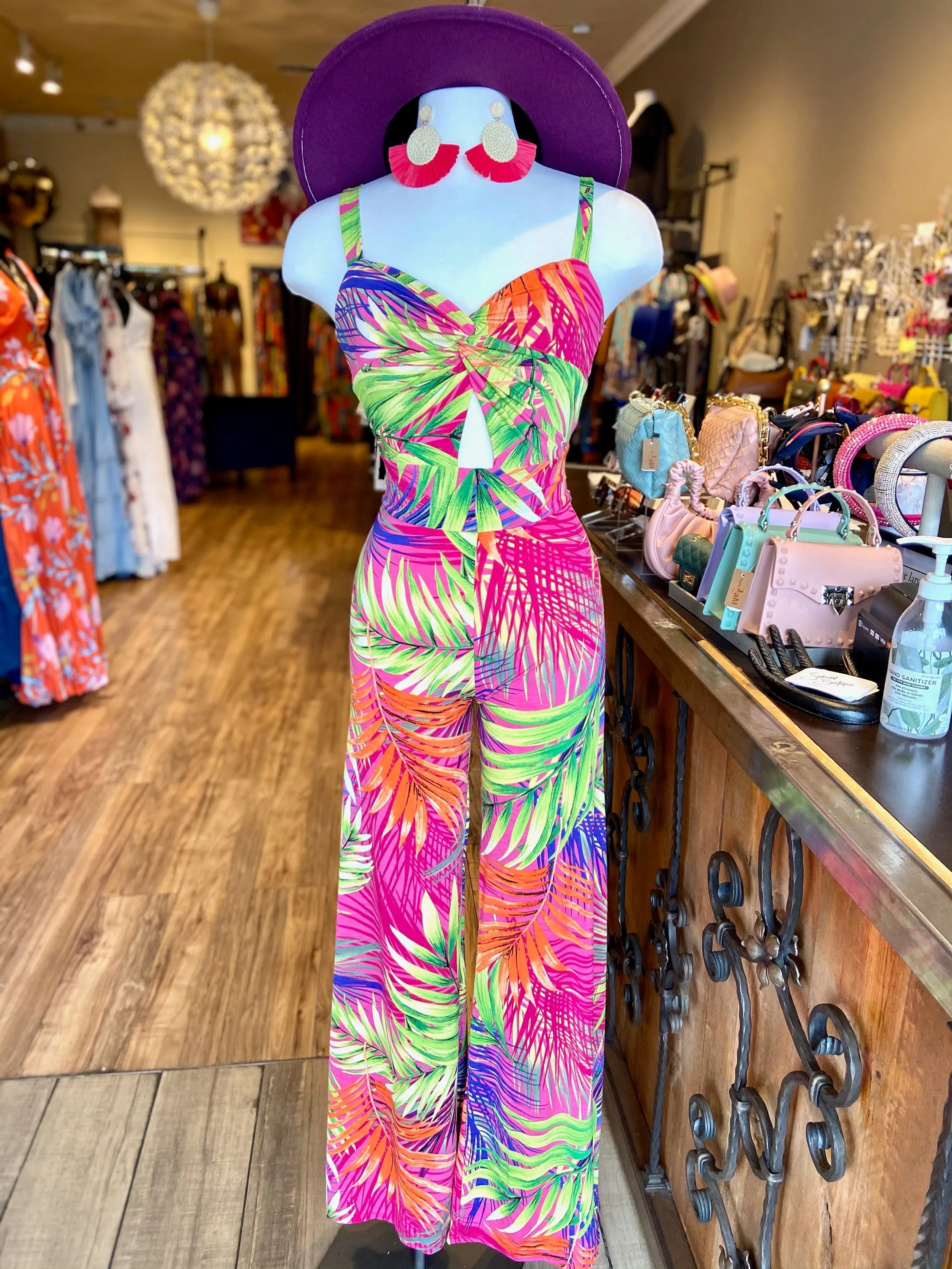 Strap Shoulder Wide Leg Jumpsuit