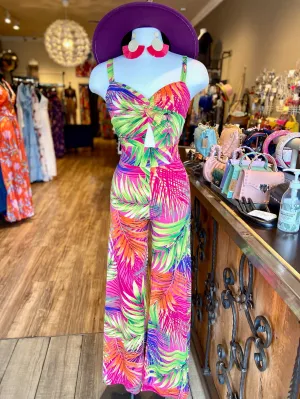 Strap Shoulder Wide Leg Jumpsuit