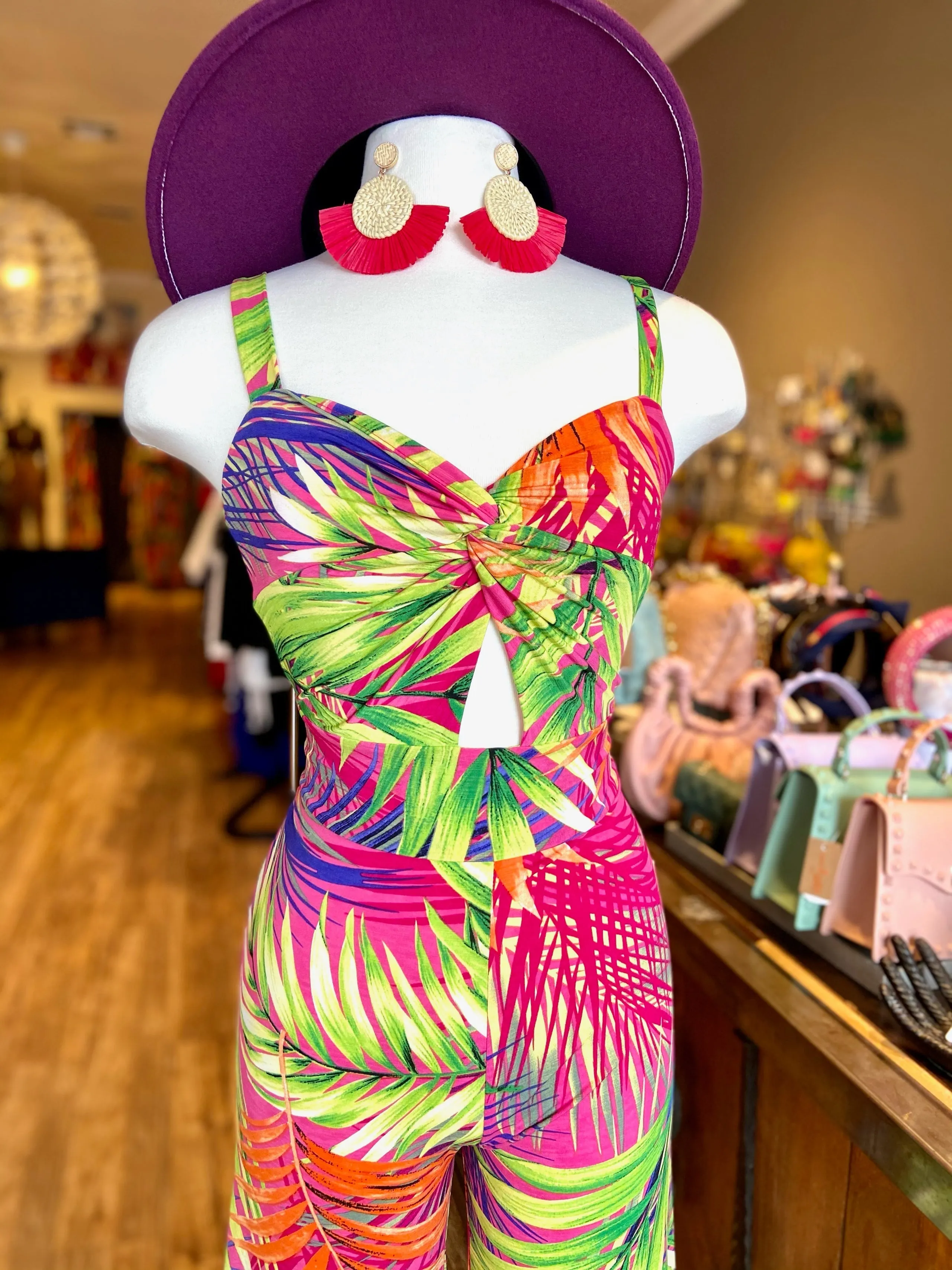Strap Shoulder Wide Leg Jumpsuit