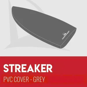 Streaker Boat Cover - Boom Up - PVC Grey
