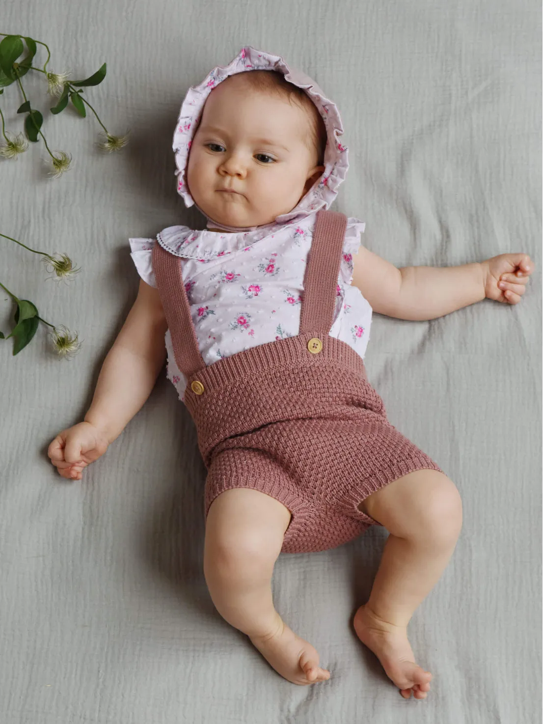 SUZETTE BABY PINK FLOWERS BLOUSE