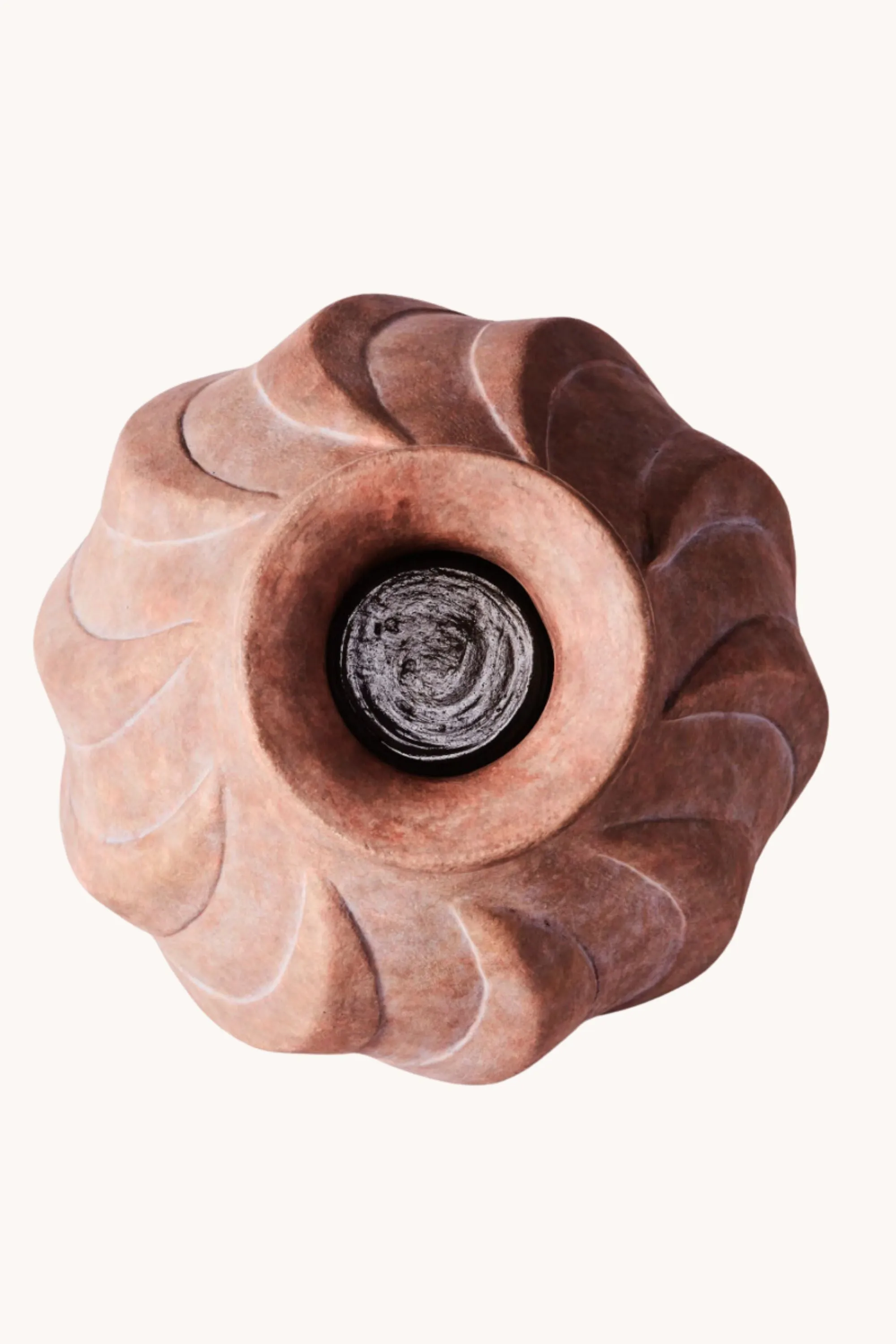 Swirl Vase Brown Small | Dusty Deco