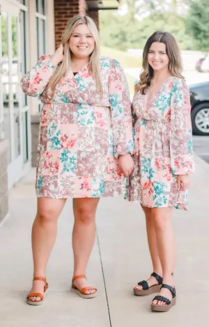 The Colors of Autumn Floral Dress
