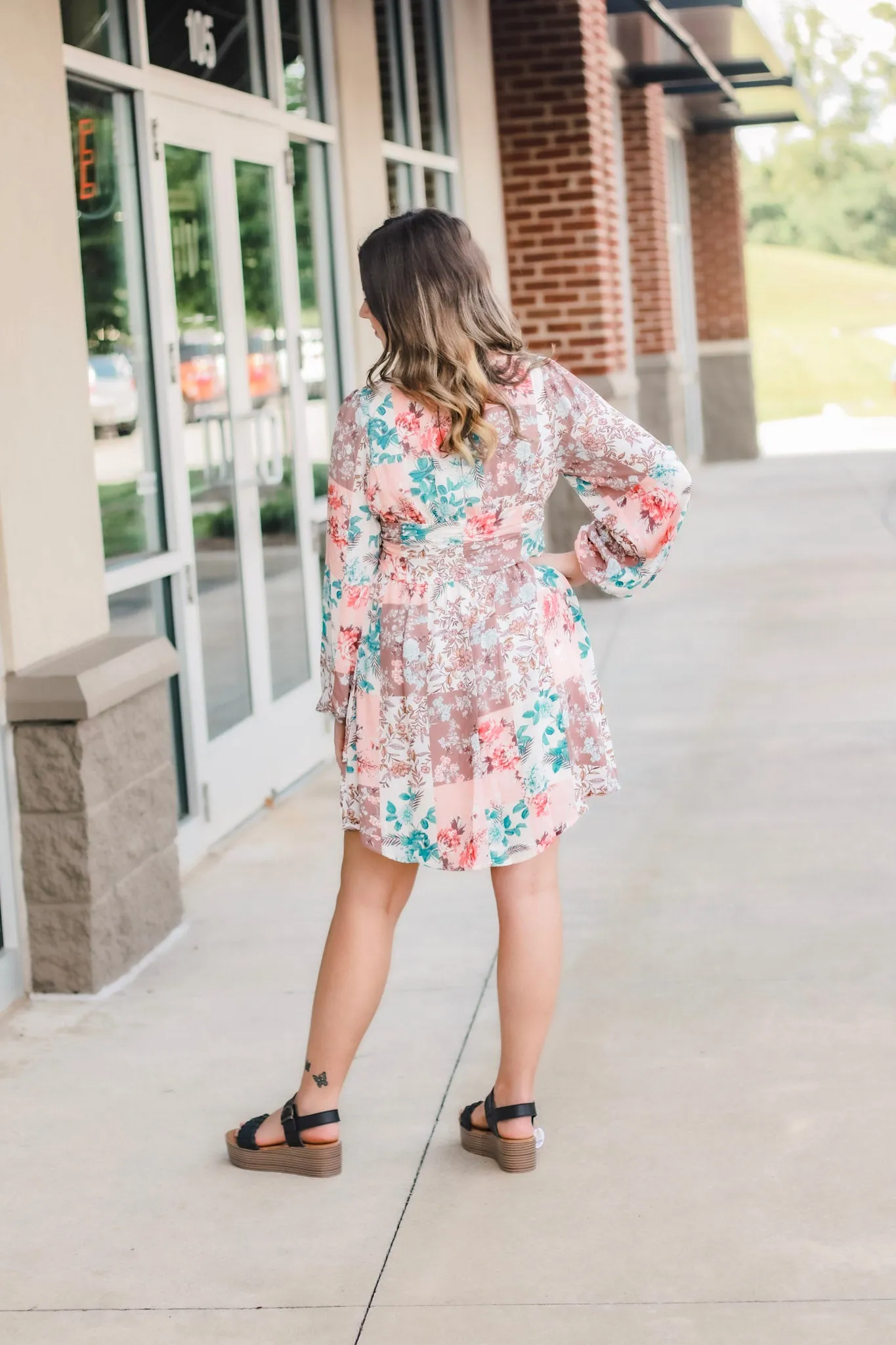 The Colors of Autumn Floral Dress