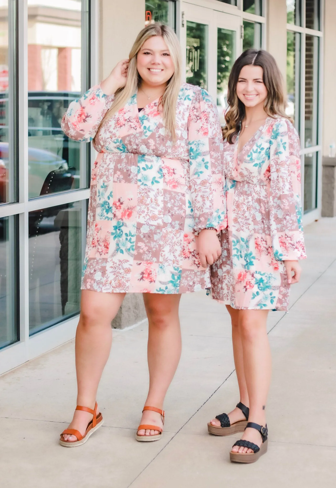 The Colors of Autumn Floral Dress