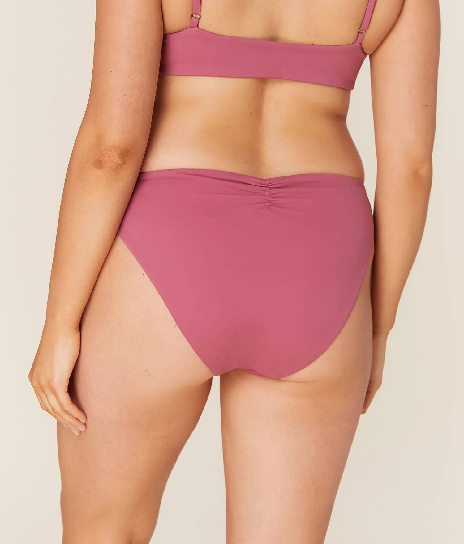 The Symi Bikini Bottom - Eco Nylon - Mulberry