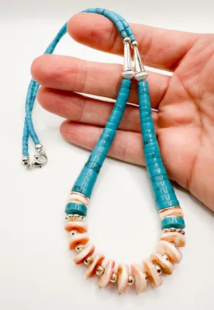 Turquoise & Shell Necklace