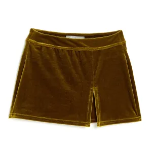 TWEEN KNIT VELVET SKORT