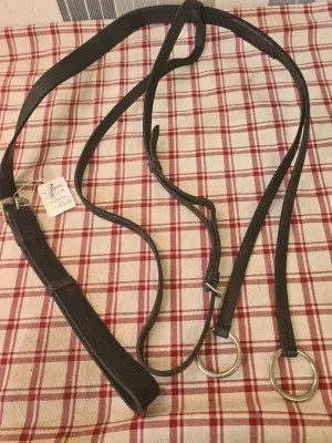 Used running Martingale size full black FREE POSTAGE 🟢
