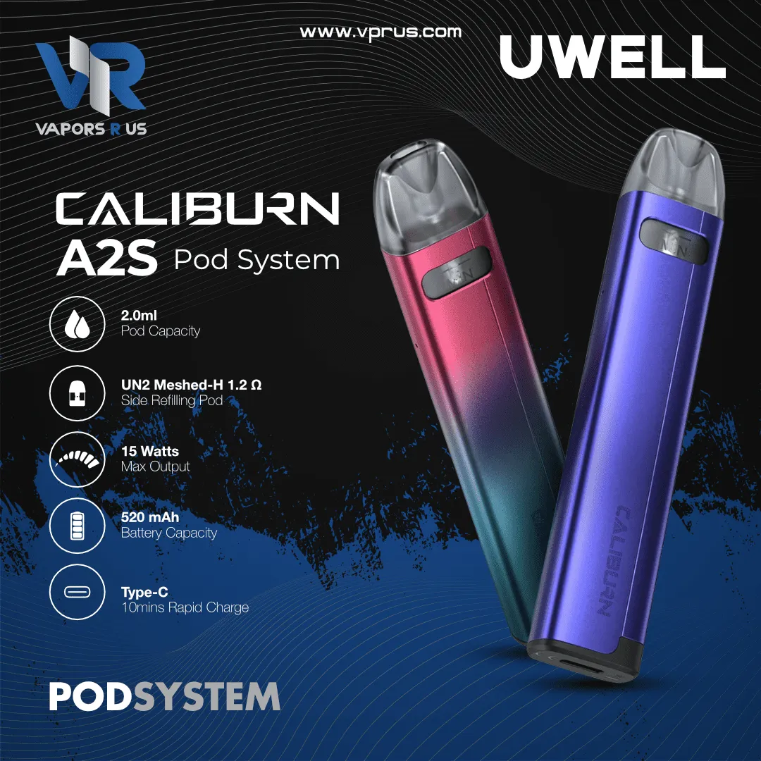 UWELL - Caliburn A2S Pod Kit 520mAh