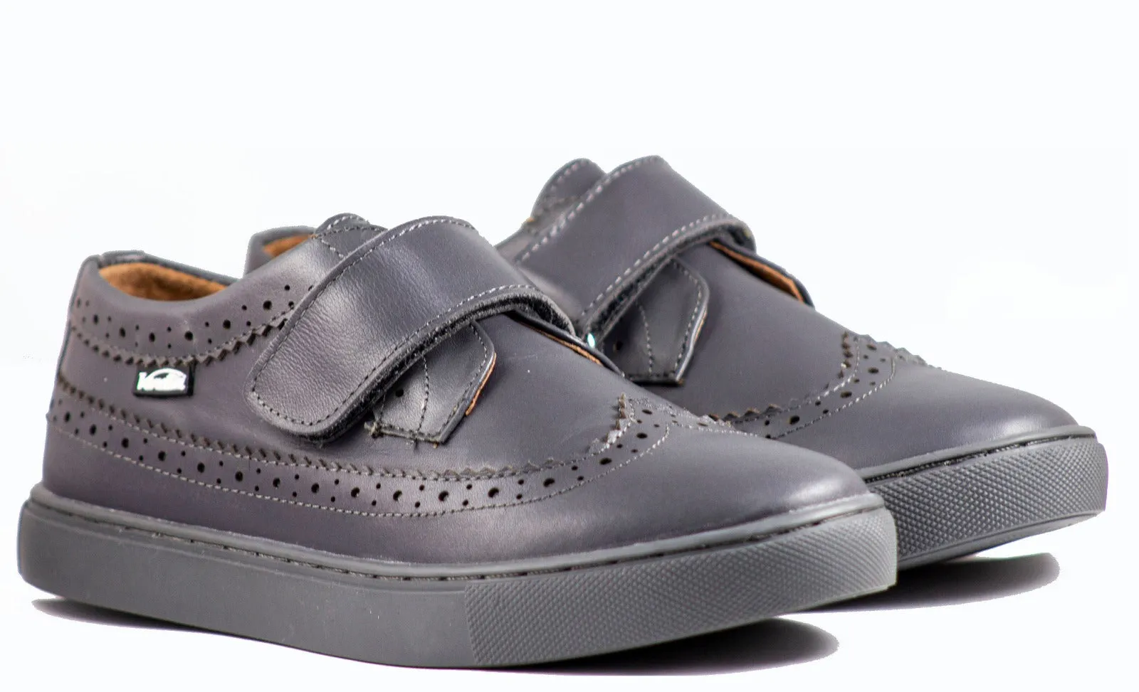 Venettini boys 55-Dakota Gray/leather Shoes
