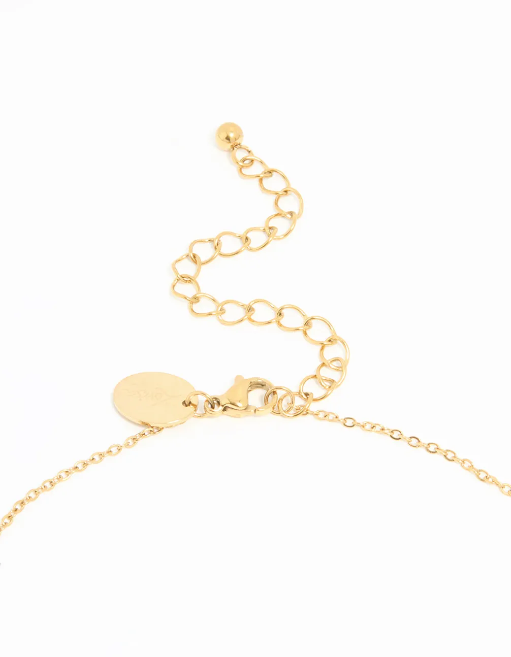 Waterproof Gold Plated Stainless Steel Cross Charms Necklace