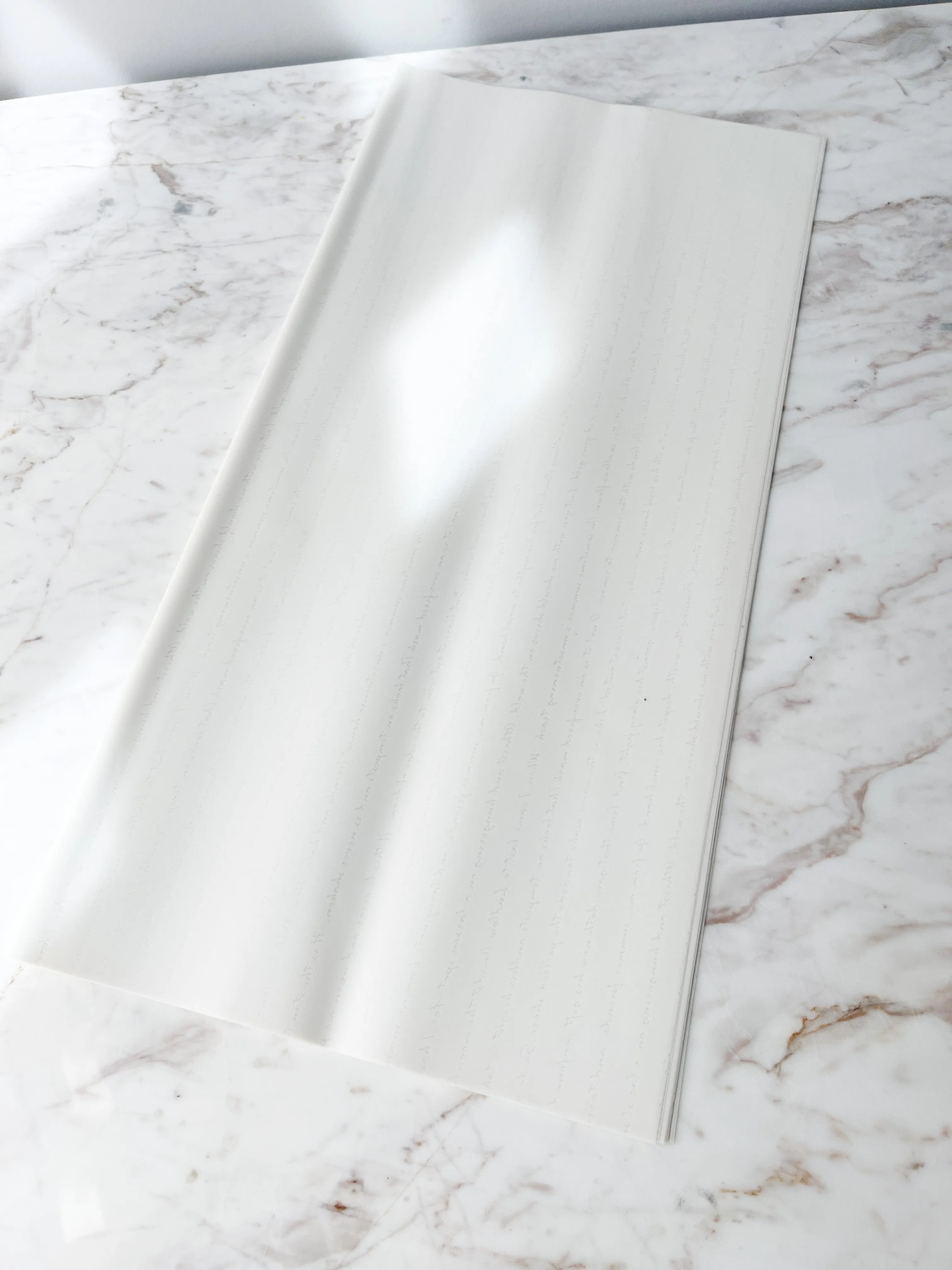 Waterproof Transparent Wrapping Paper With Letters