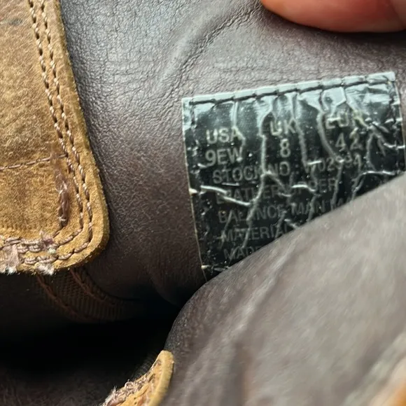 Wolverine rancher steel toe boot oil resistant size 9 wide